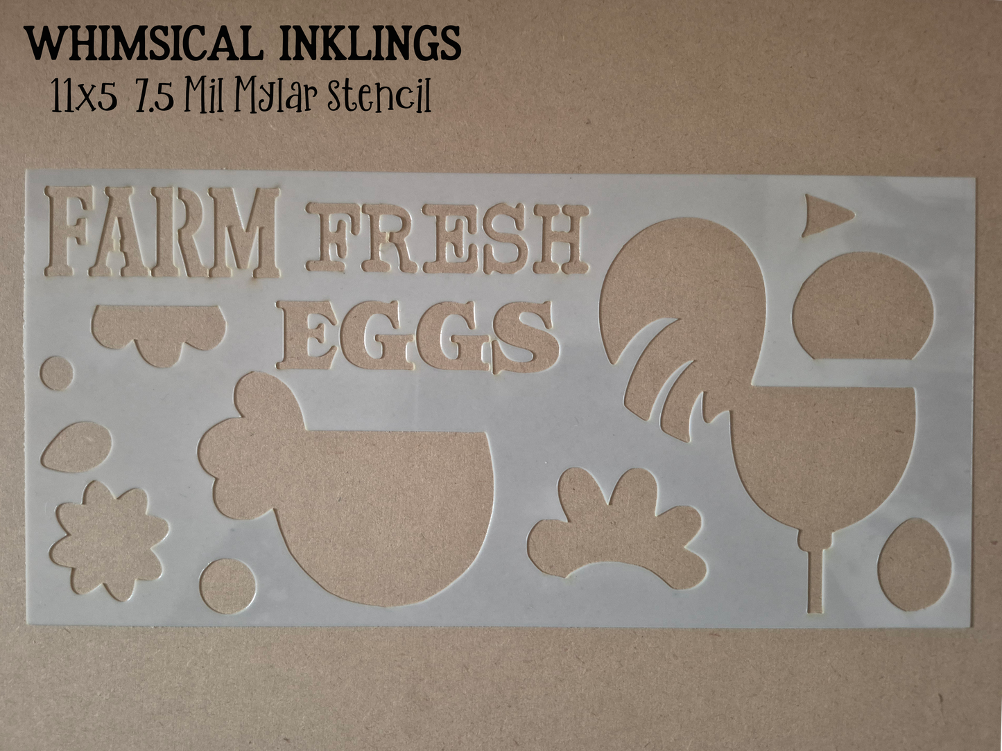 Farm Fresh Stencil | Chicken Stencil