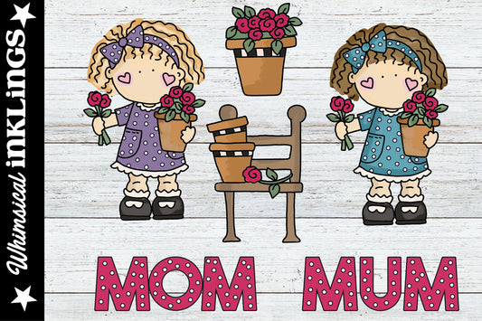 Flowers For Mom Sublimation Clipart| Mothers Day