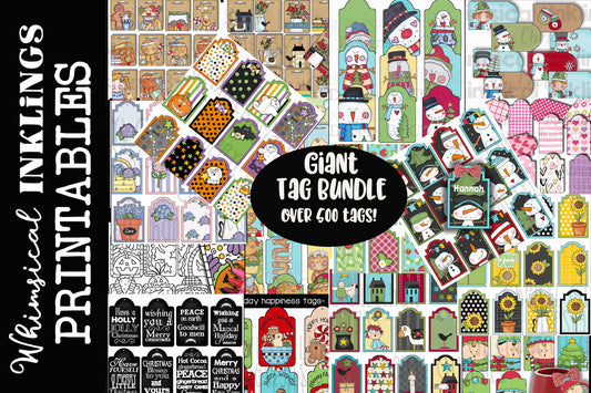 Giant Printable Tag Collection| Printable Tags| Tag Clipart| Tag Printables