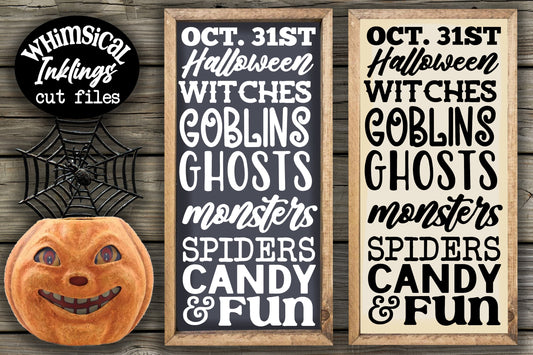 Halloween Fun Collage SVG| Halloween SVG| Halloween Sign