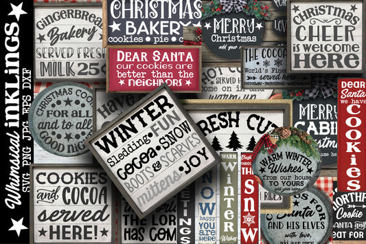 Happy Christmas SVG Bundle| Christmas SVG Designs| Christmas Vinyl SVG's