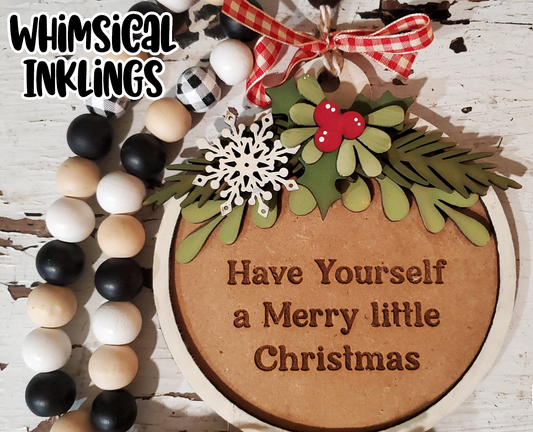 Have Yourself A Merry Little Christmas DIY Wood Kit