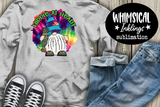 Hippie At Heart Gnome| Gnome Sublimation