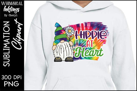 Hippie At Heart Gnome 2 Sublimation