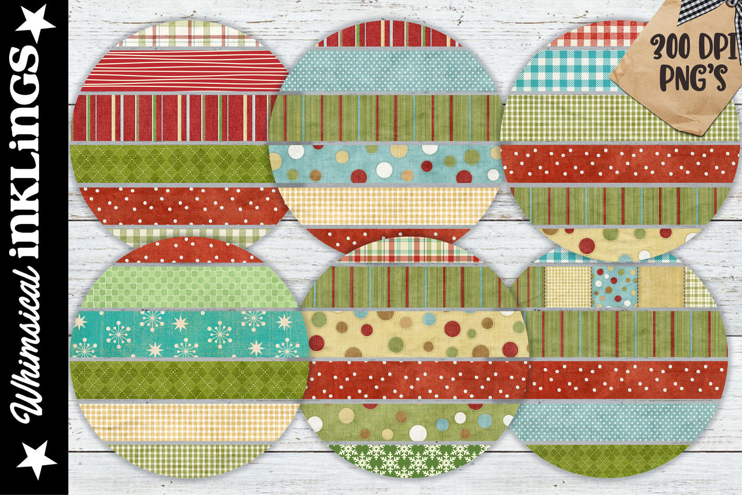 HomeSpun Sublimation Backgrounds| Christmas
