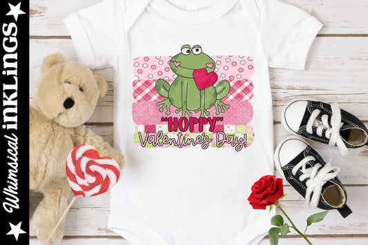 Hoppy Valentines Day Frog Sublimation