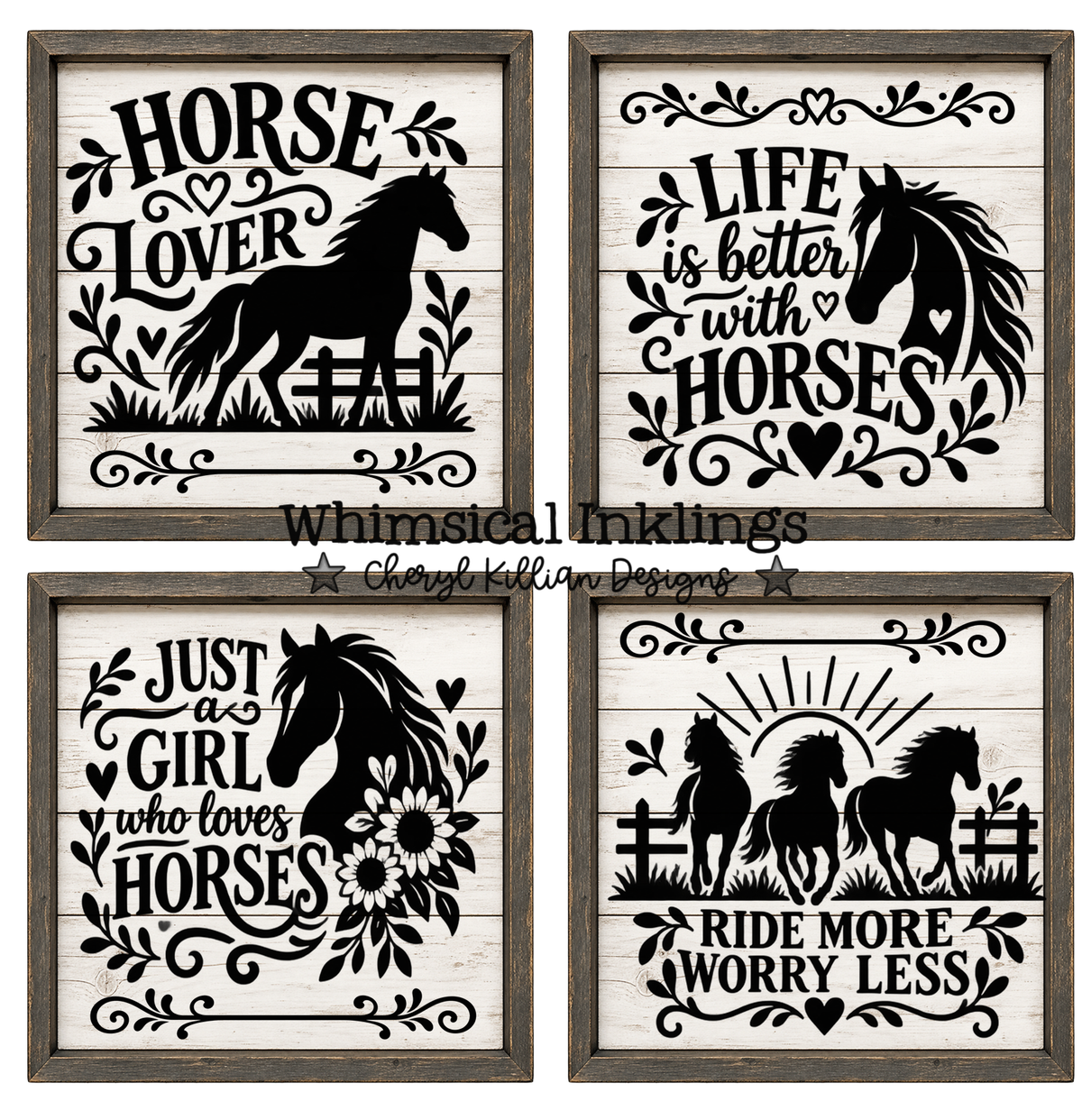 Horse Lover Magnet Sheet and Laser SVG