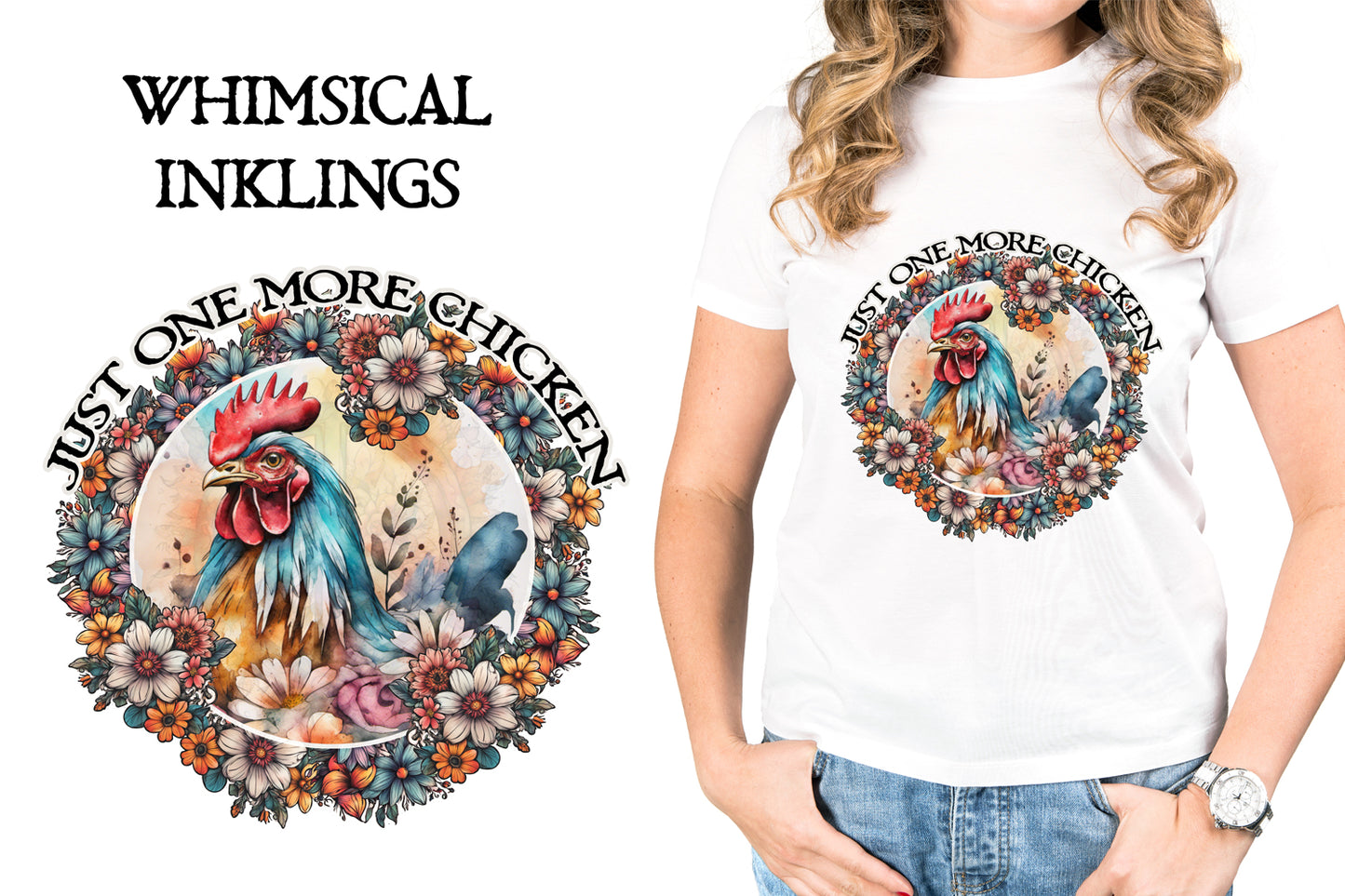 Just One More Chicken Sublimation| Chicken Sublimation| Farmhouse Sublimation