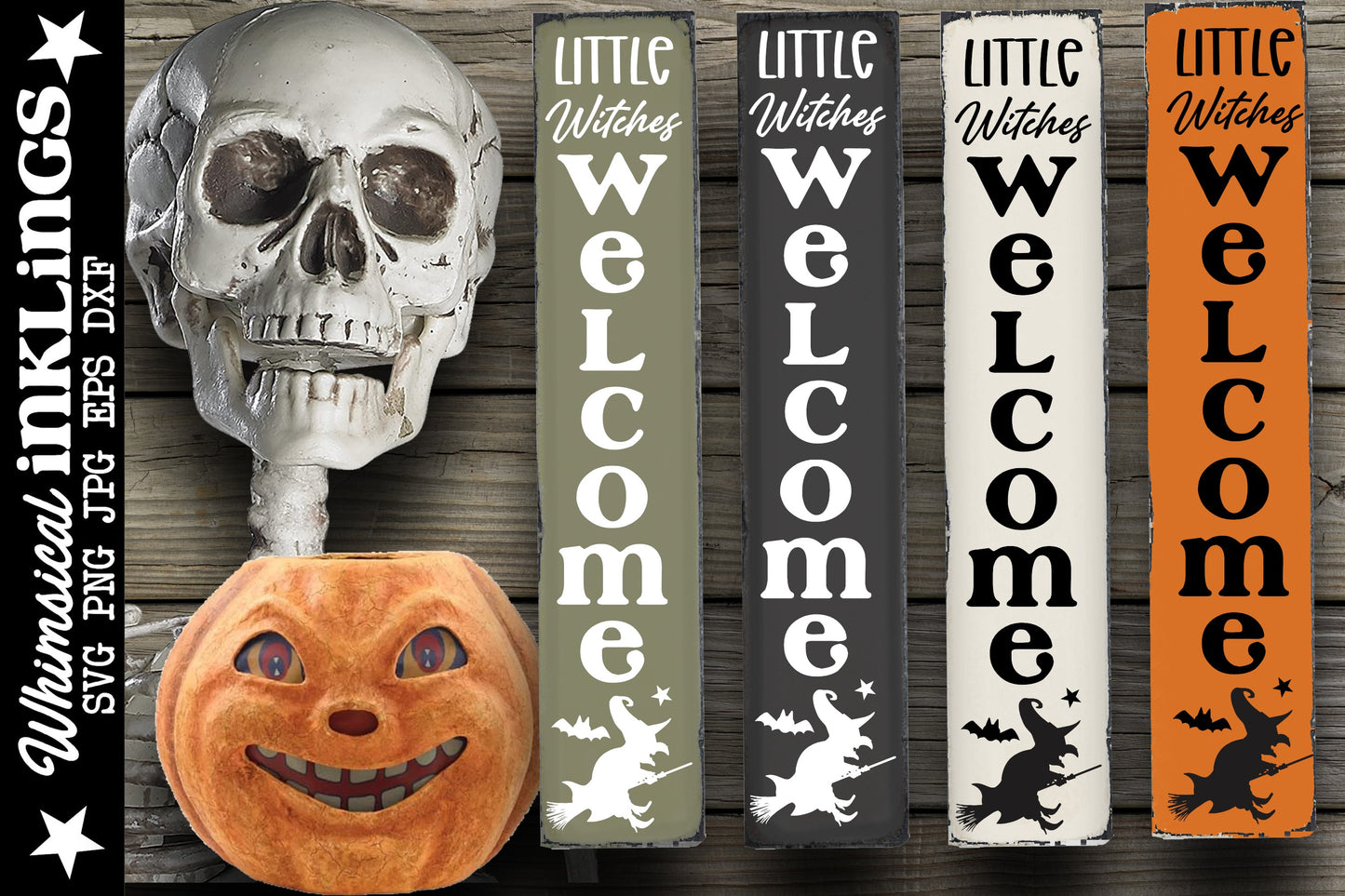 Little Witches Welcome SVG| Halloween SVG