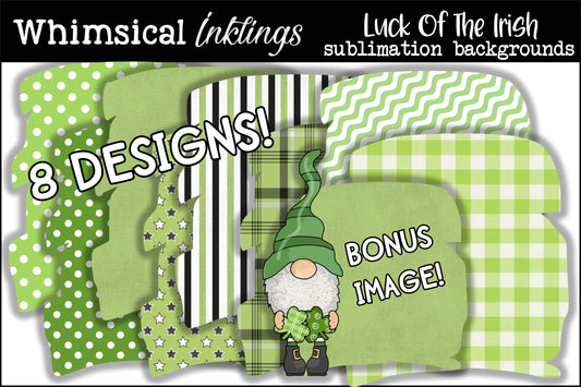 Luck Of The Irish Sublimation Backgrounds| Saint Patrick's Day
