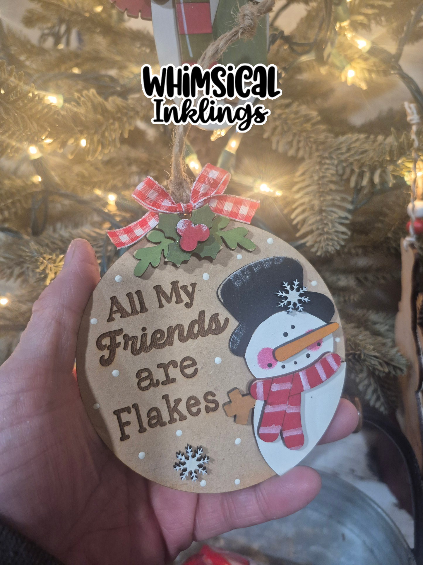 Melt My Heart Snowman Ornaments Laser SVG