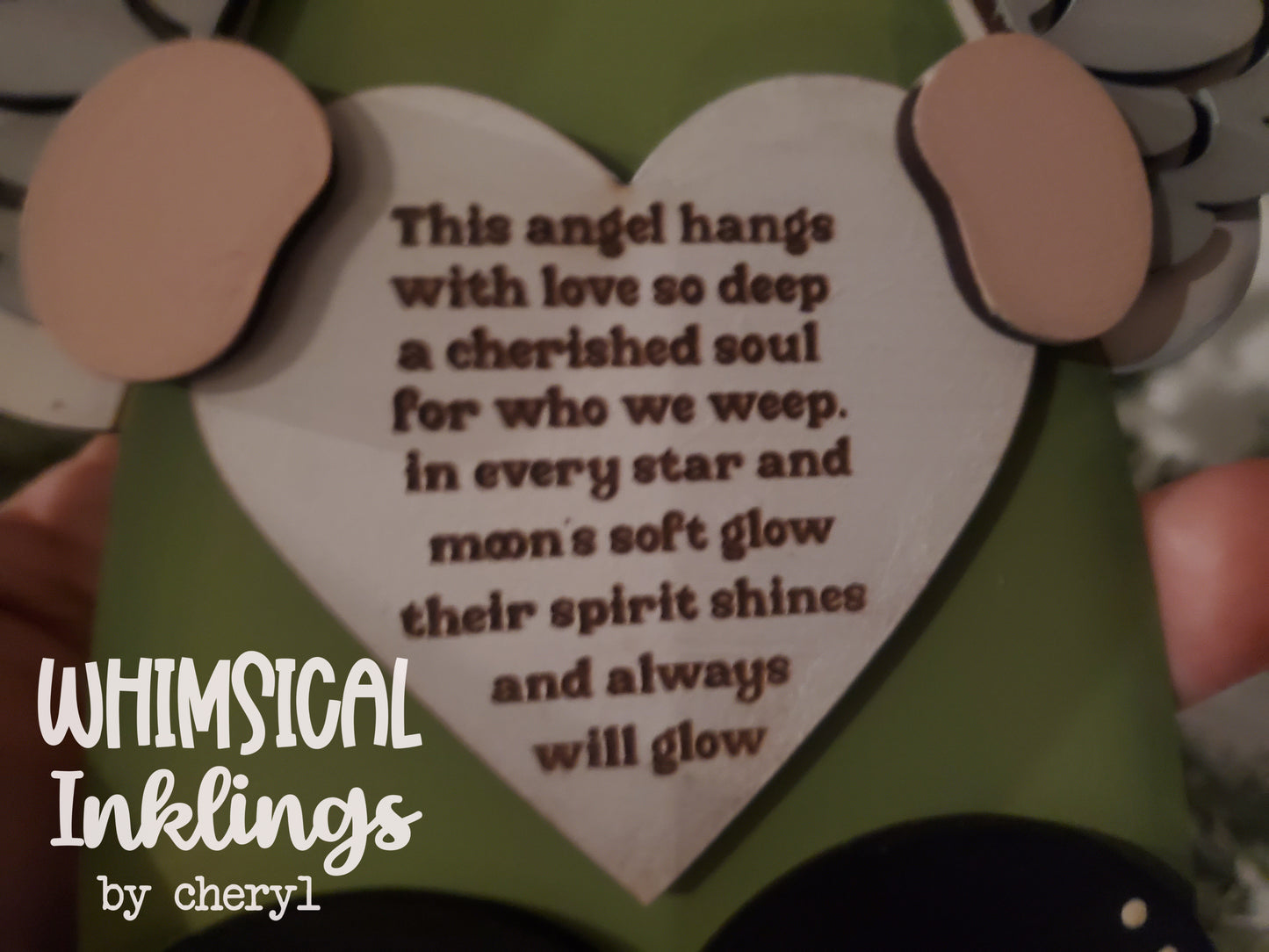 Memorial Angel Ornament Laser SVG