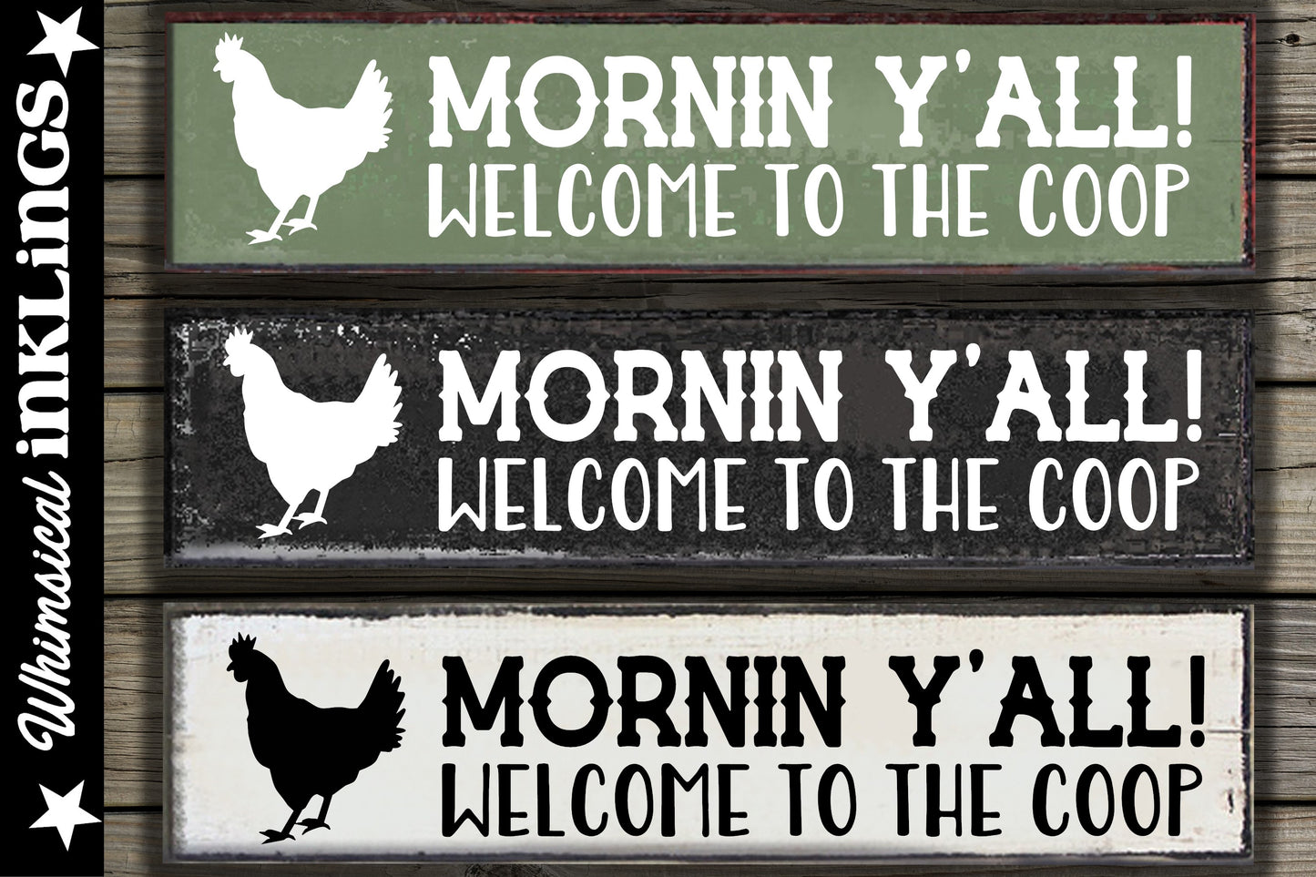 Mornin Y'All Chicken Coop Sign SVG| Farm SVG