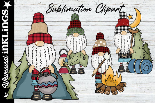 Norman The Gnome Loves Camping Sublimation