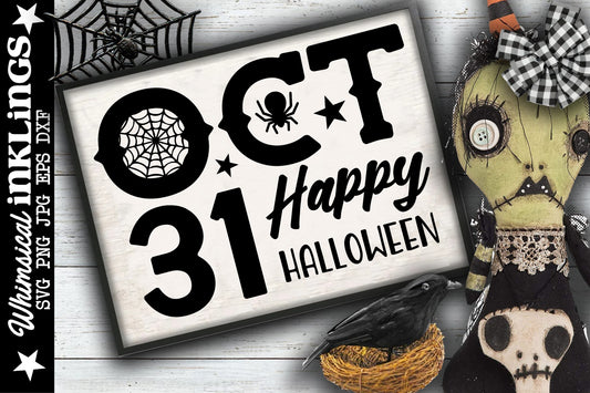 Oct #! SV| Halloween SVG| Halloween Sign