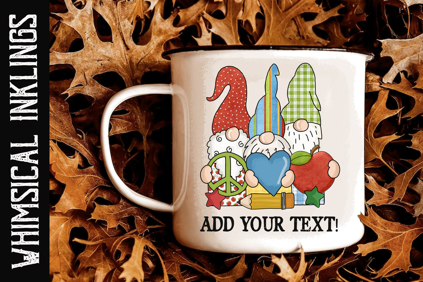 Peace Love Teach Gnome Sublimation| School Dublimation