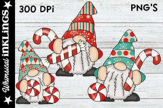 Peppermint Gnomes Sublimation| Christmas