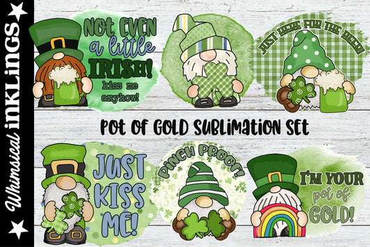 Pot Of Gold Sublimation Set | Saint Patrick's Day