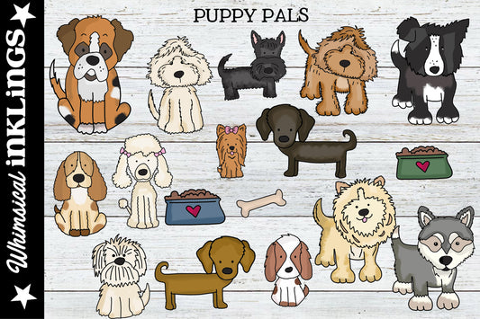 Puppy Pals| Dog Sublimation Clipart