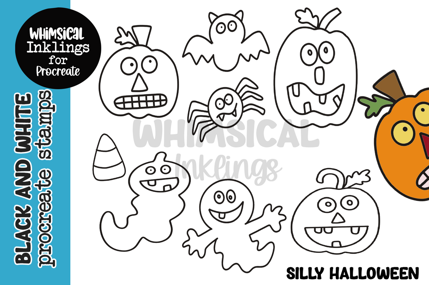 Silly Halloween Procreate Stamps