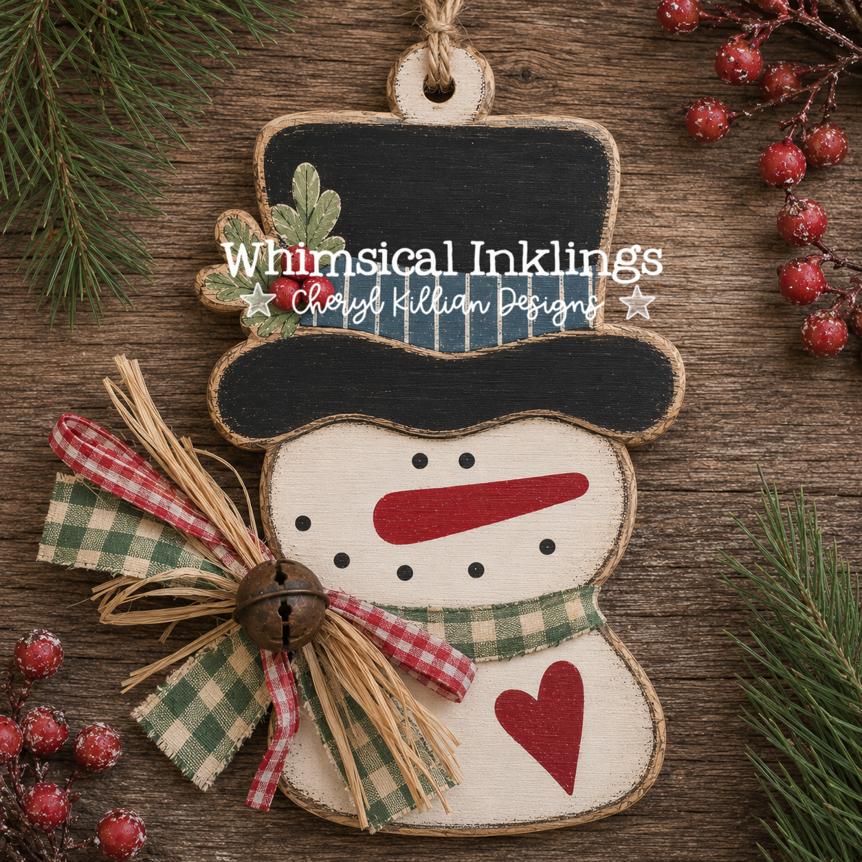 Snow Buddy Ornament Laser SVG| Christmas Laser SVG