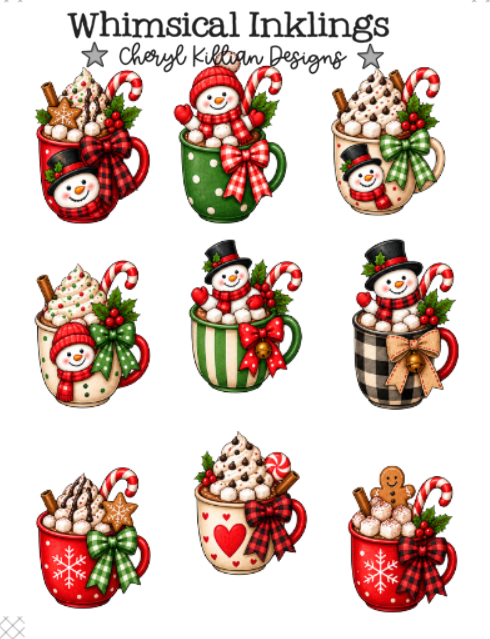 Snowman Soup Sticker pack| Snowman Stickers