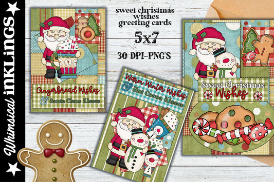 Sweet Christmas Wishes Greeting Cards