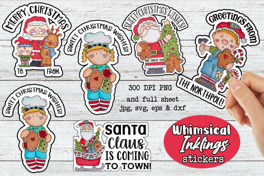 Sweet Christmas Wishes Stickers
