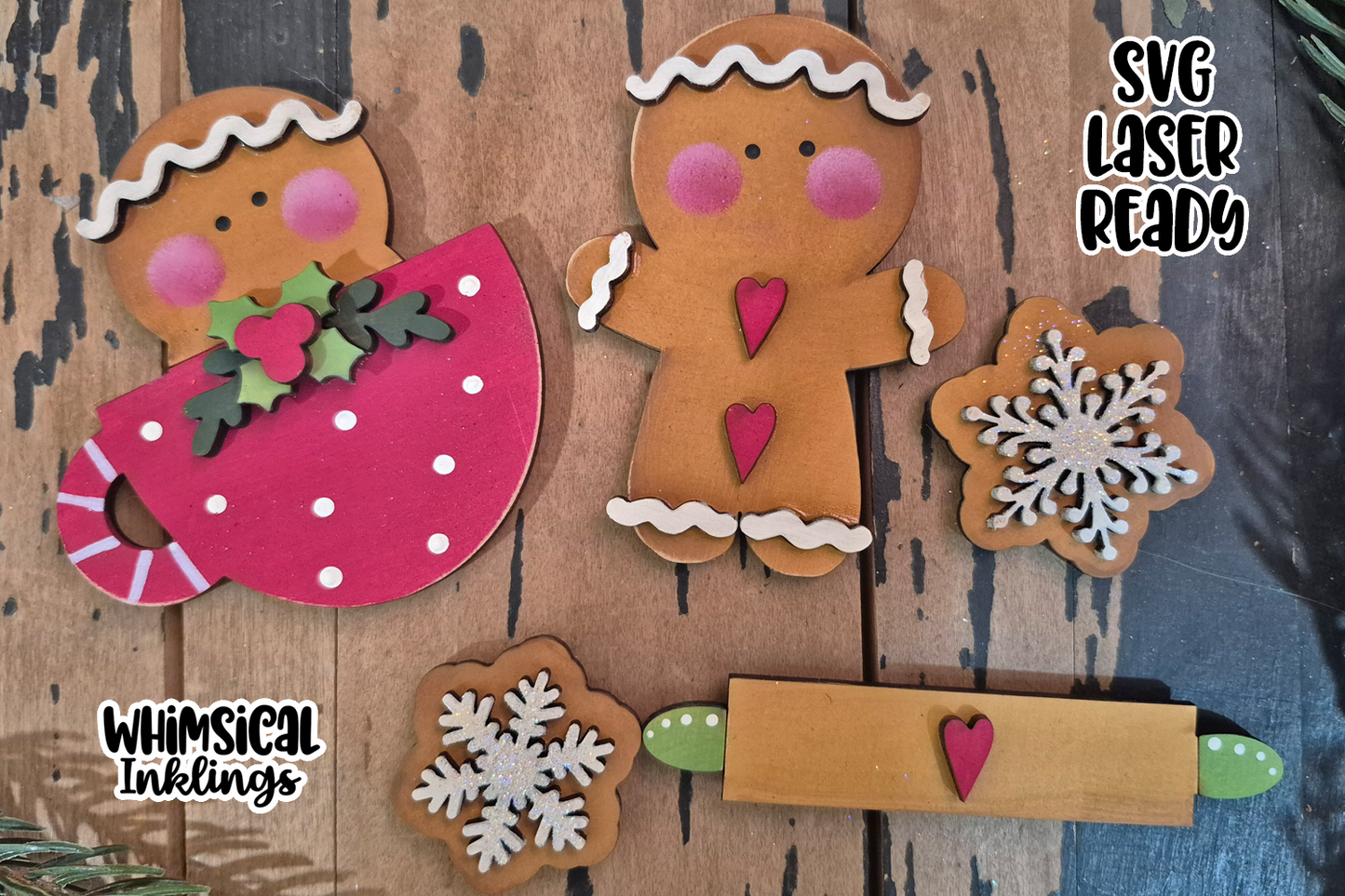 Sweet Gingers Magnet Set Laser SVG