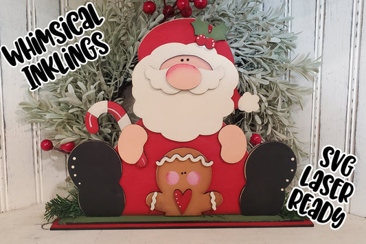 Sweet Wishes Santa Laser SVG| Christmas Laser SVG