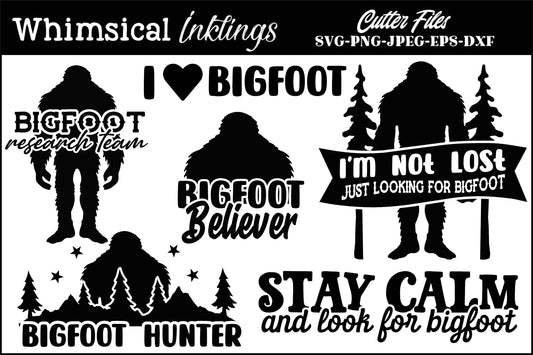 Team Bigfoot SVG Set| Nature SVG| Bigfoot SVG