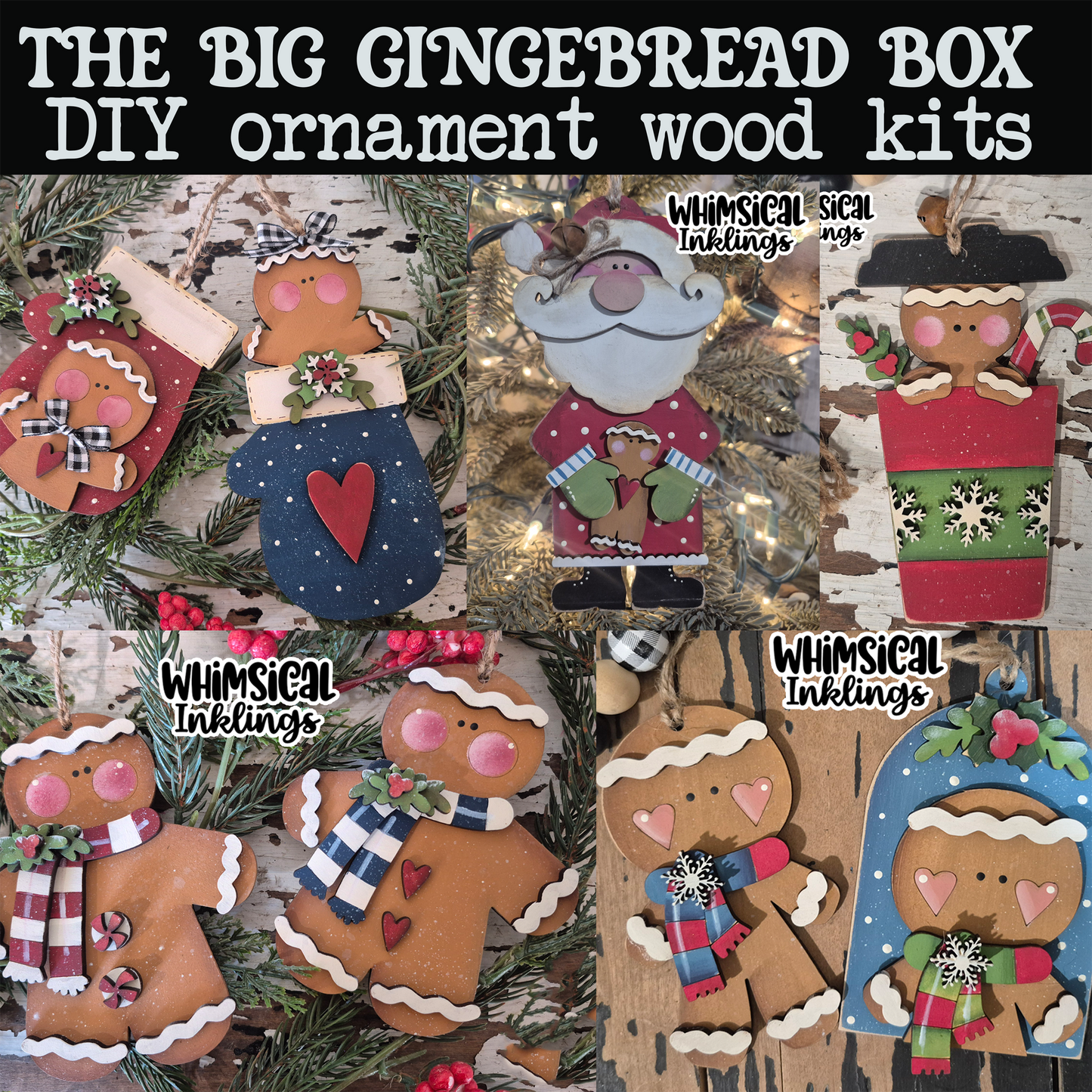 The Big Gingerbread Ornament Box DIY Wood Kits