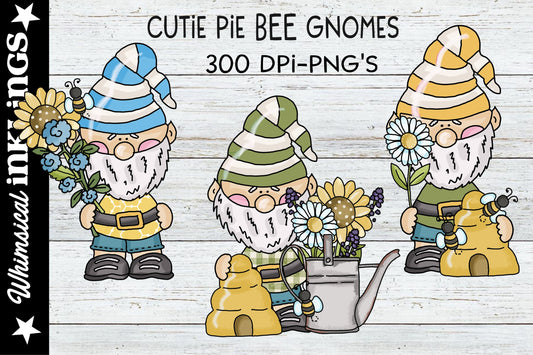 Cutie Pie Bee Gnomes| Spring Sublimation
