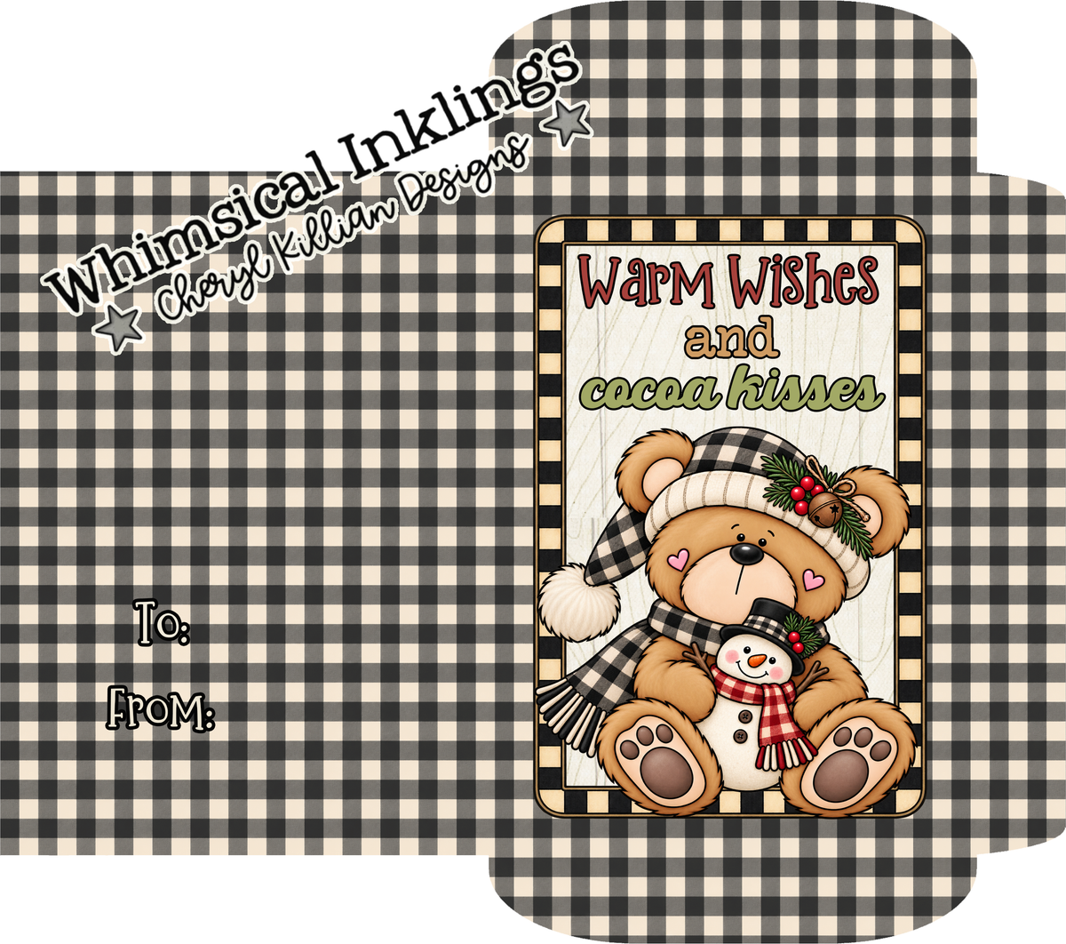 Warm Wishes and Cocoa Kisses Cocoa Packet Printable