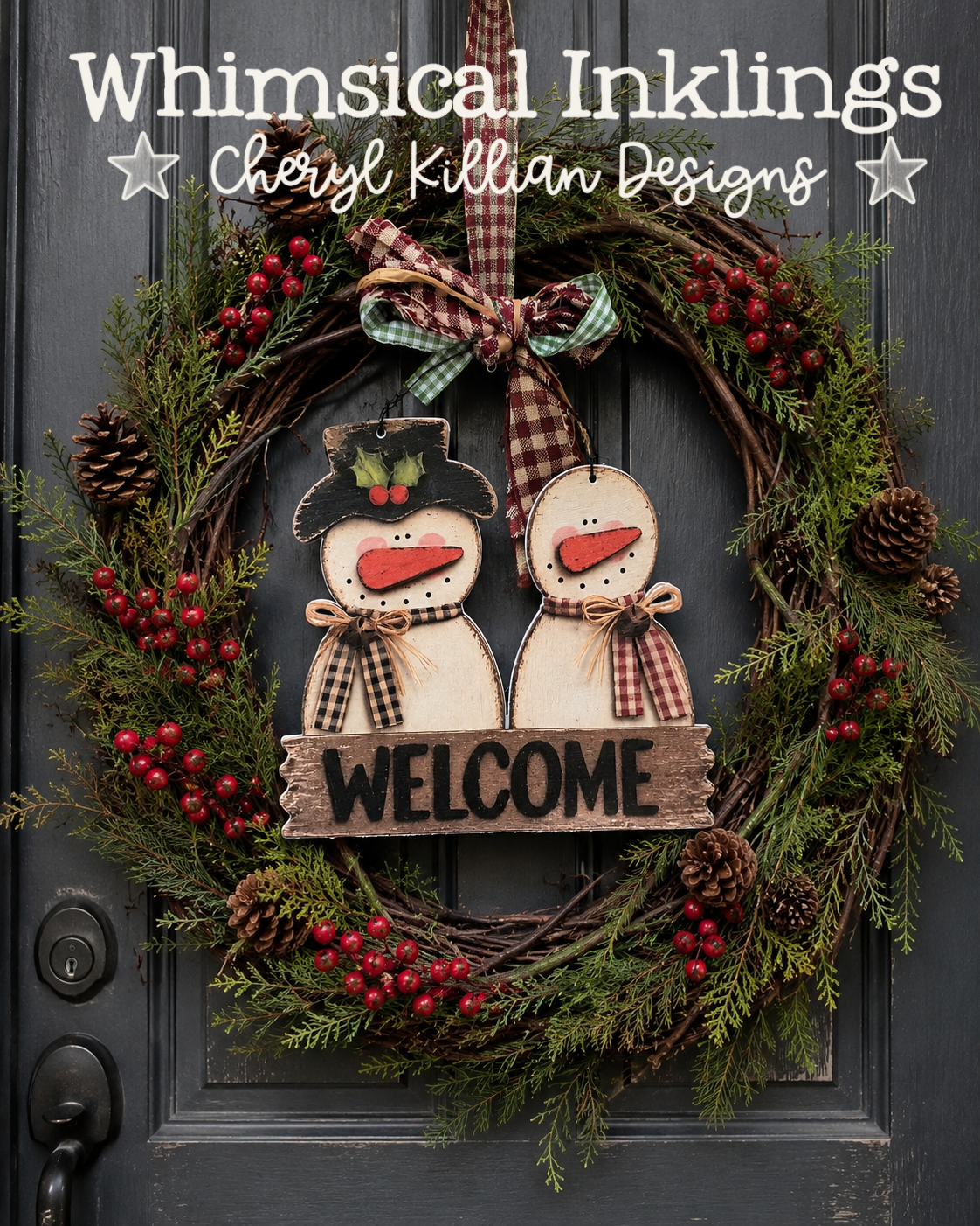 Welcome Snowman Sign SVG and Modge Podge Printables| Laser SVG