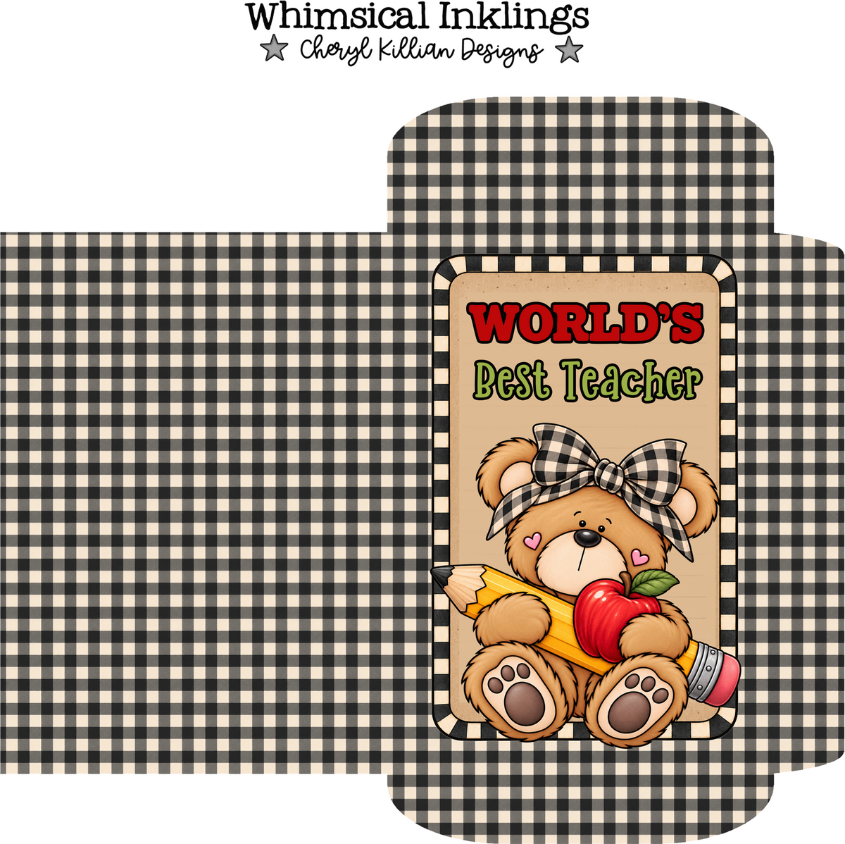 Worlds Best Teacher Cocoa packet Printable