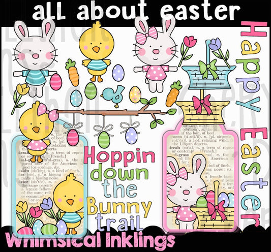 All About Easter Sublimation Clipart