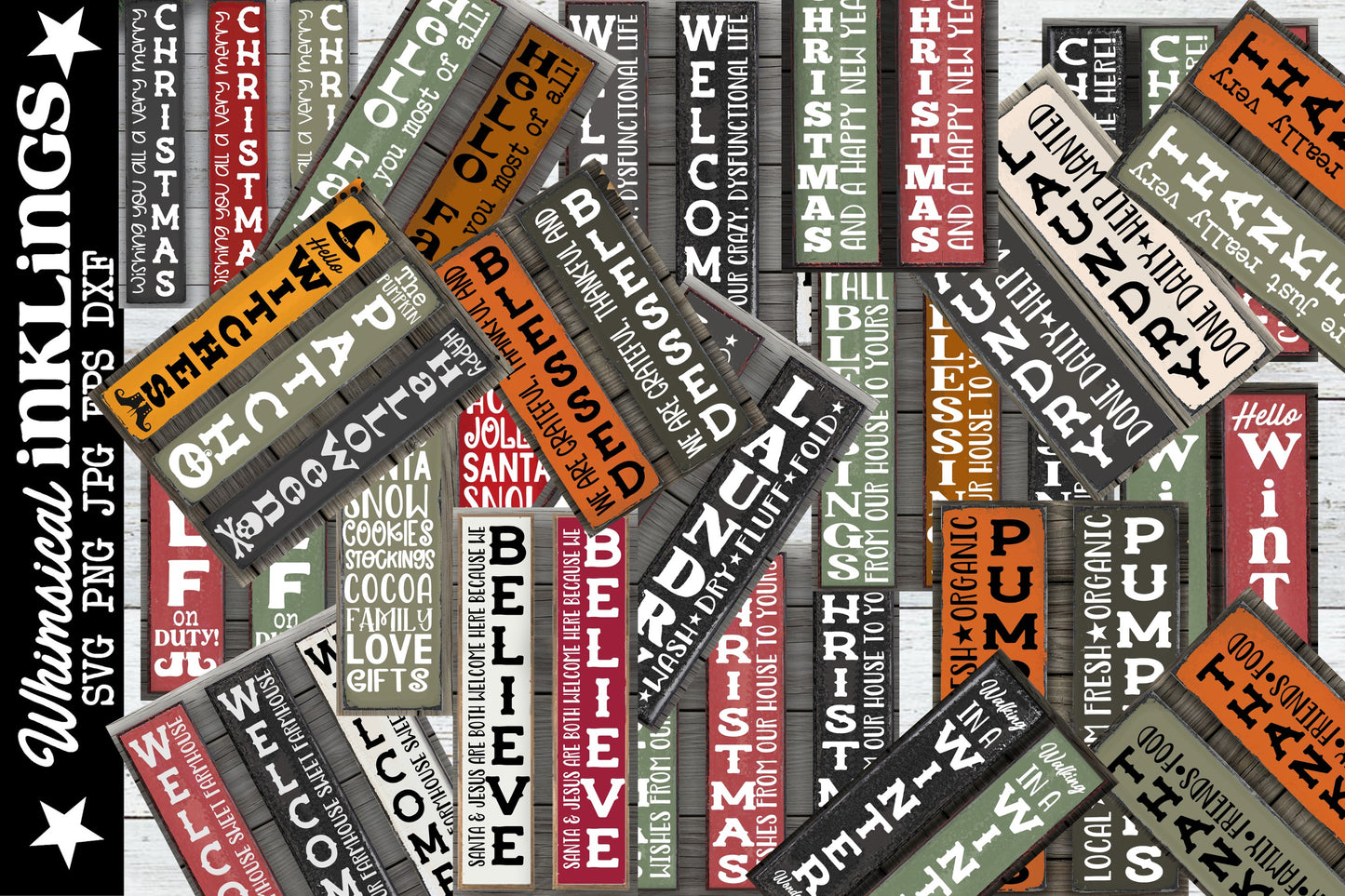 All Occasion Vertical Sign SVG Bundle| Vertical Sign Bundle|