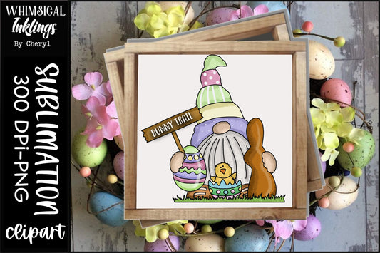 Bunny Trail Gnome Sublimation| Easter Sublimation
