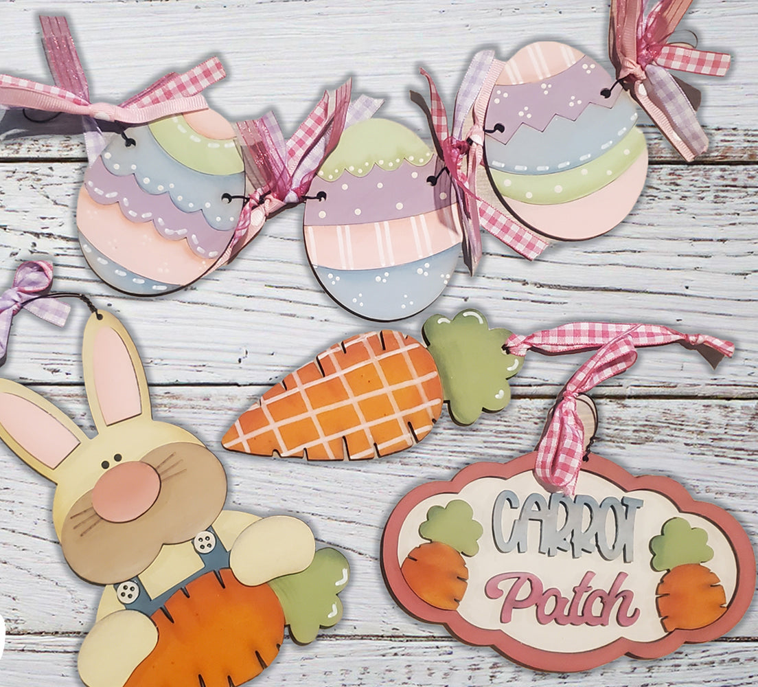 Carrot Patch Easter Set DIY Wood Kit