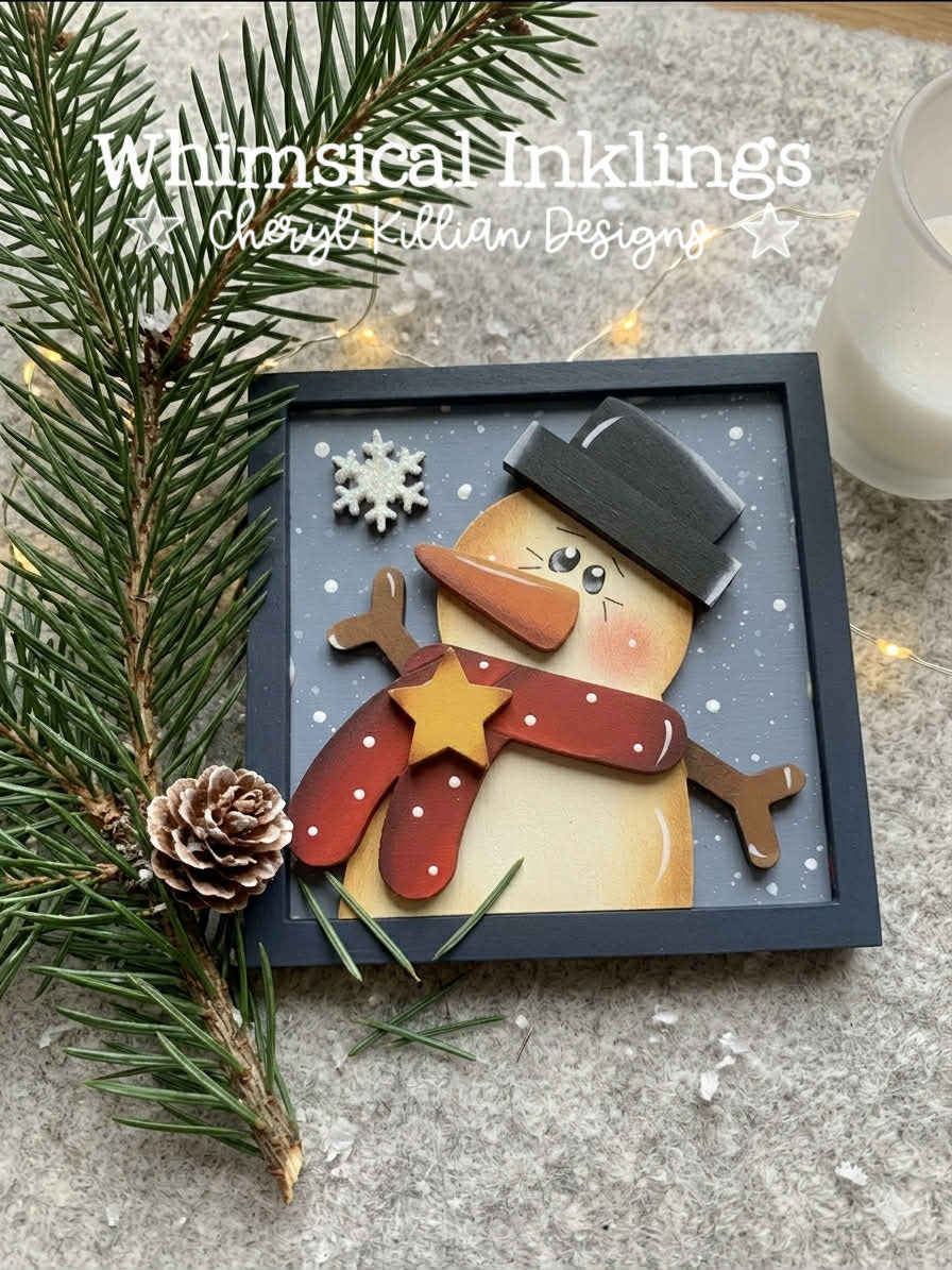 Little Snowman Signs Laser SVG