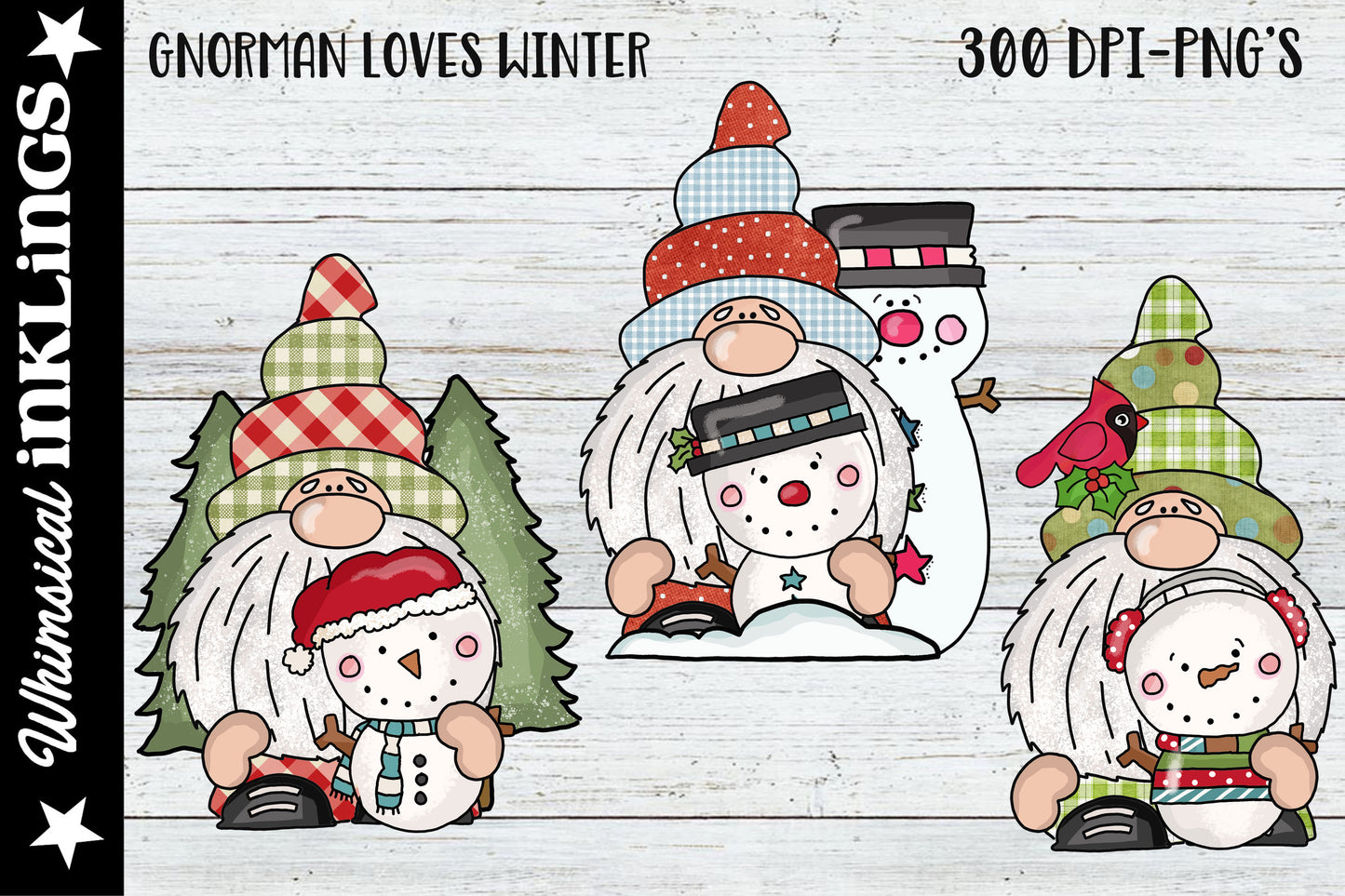 Gnorman Loves Winter| Snowman Gnomes| Winter Sublimation