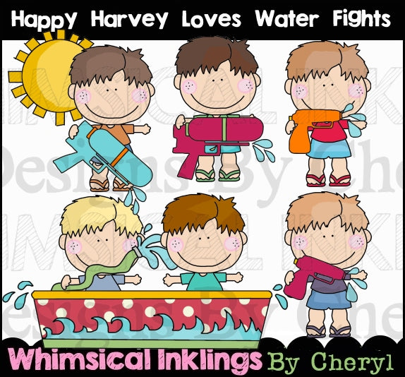 Happy Boys Clipart Bundle