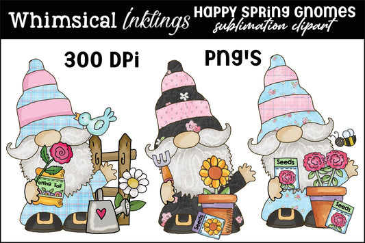 Happy Spring Gnomes| Spring Sublimation