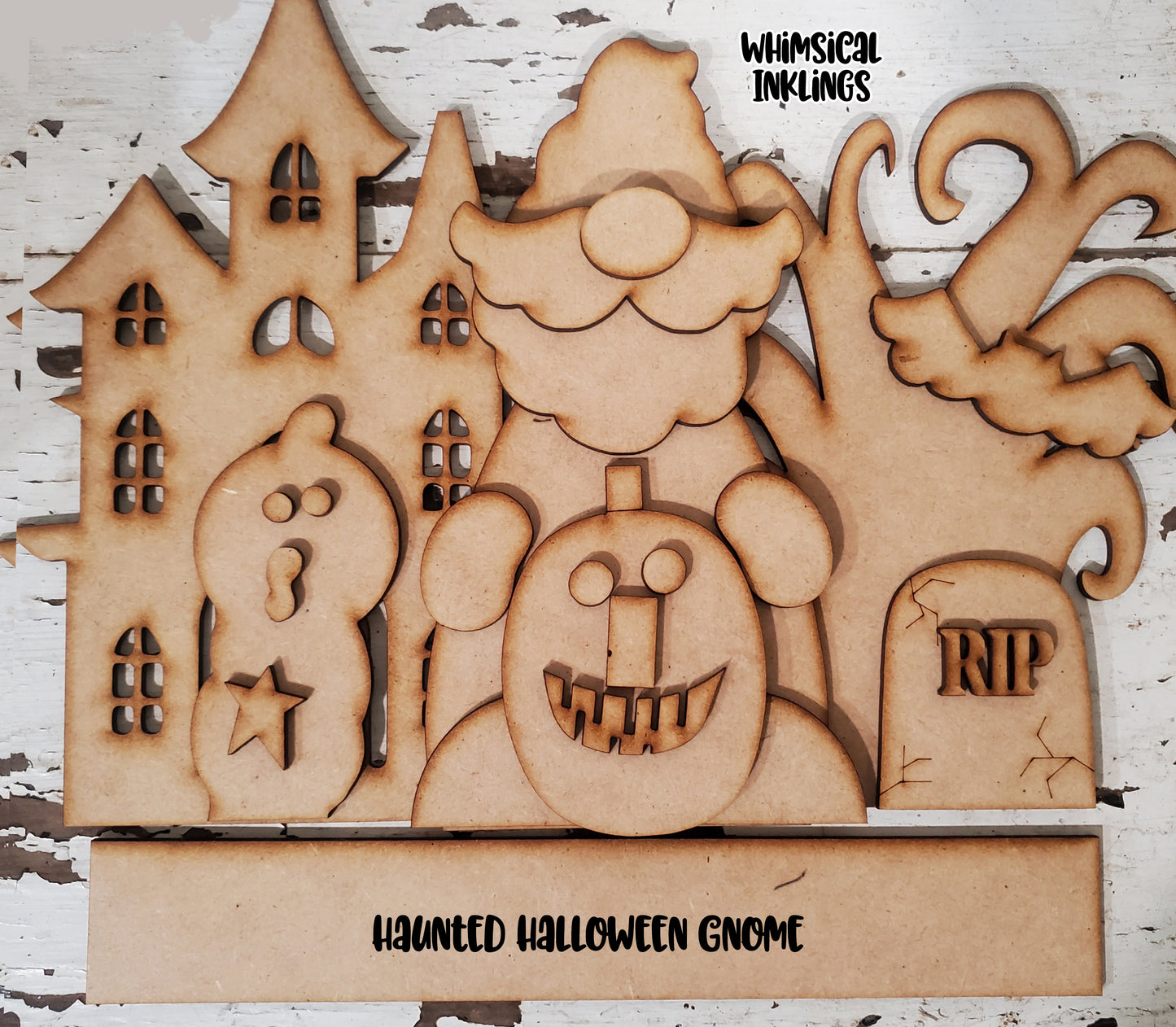 Haunted Halloween Gnome Laser SVG| Exclusive| Halloween Laser SVG