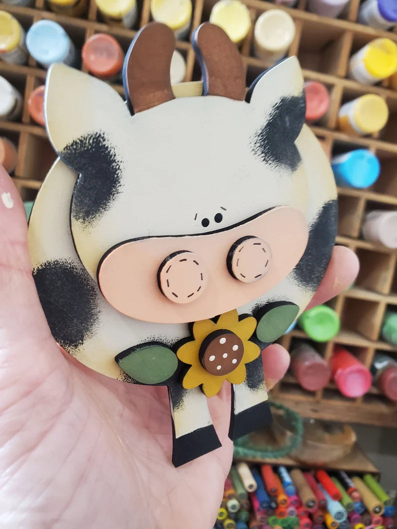 Barnyard Buddies Magnet Set DIY Wood Kit