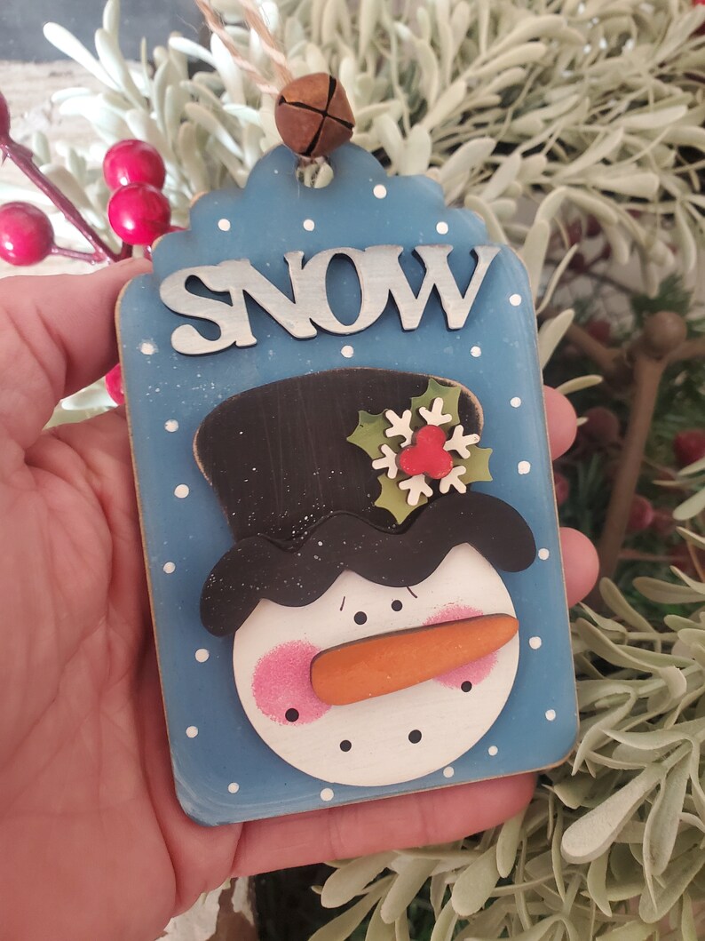 Snowman Tag Ornament