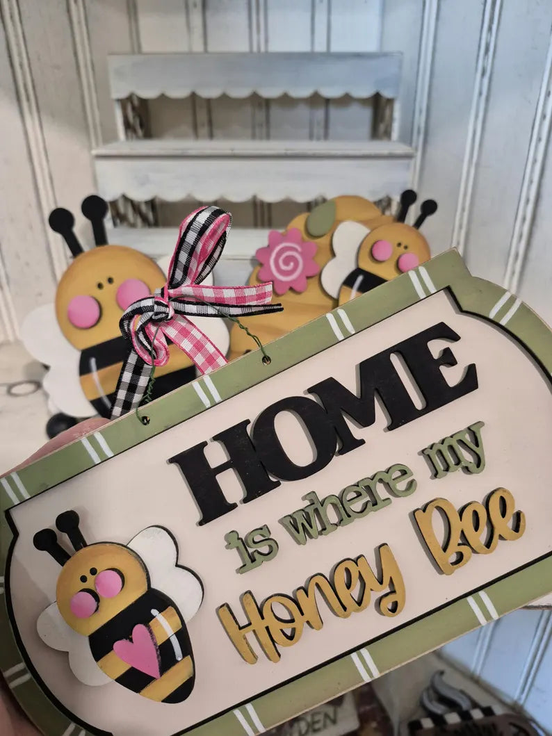 Home Is Where My Honey Bee Laser SVG Set