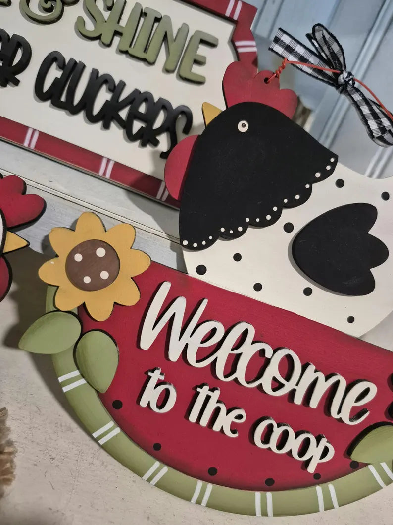 Mother Clucker Chicken Laser SVG Set