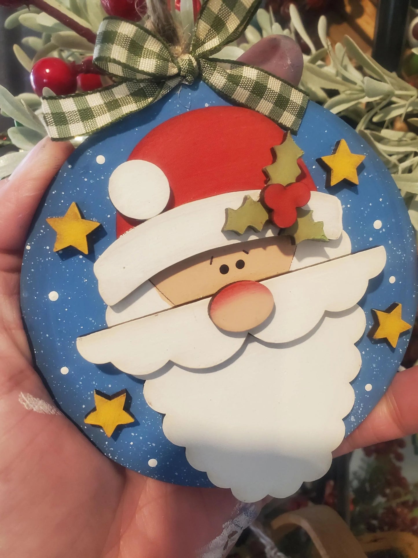 Santa And Rudy Ornament Set Laser SVG